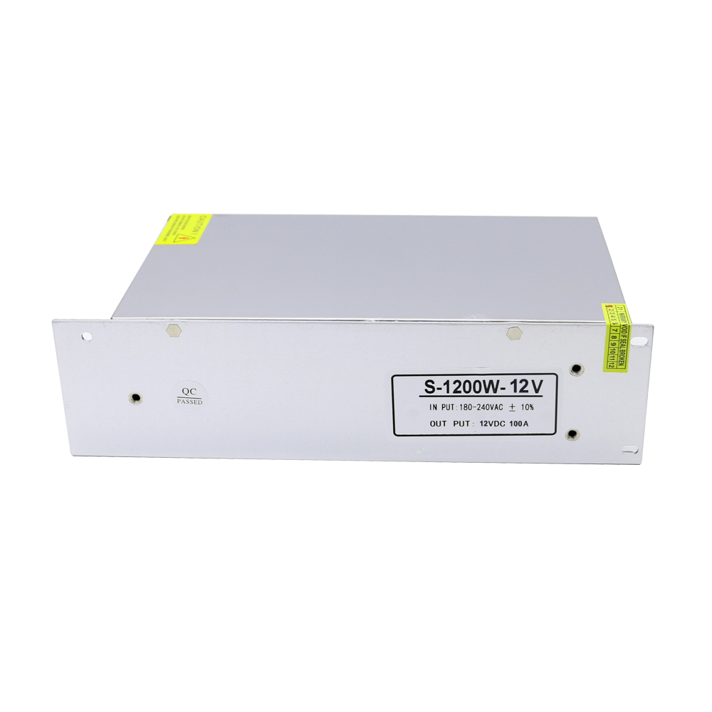 1200W DC Switching Power Supply 12V With Fan AC 220V To DC 12V Volt 100A