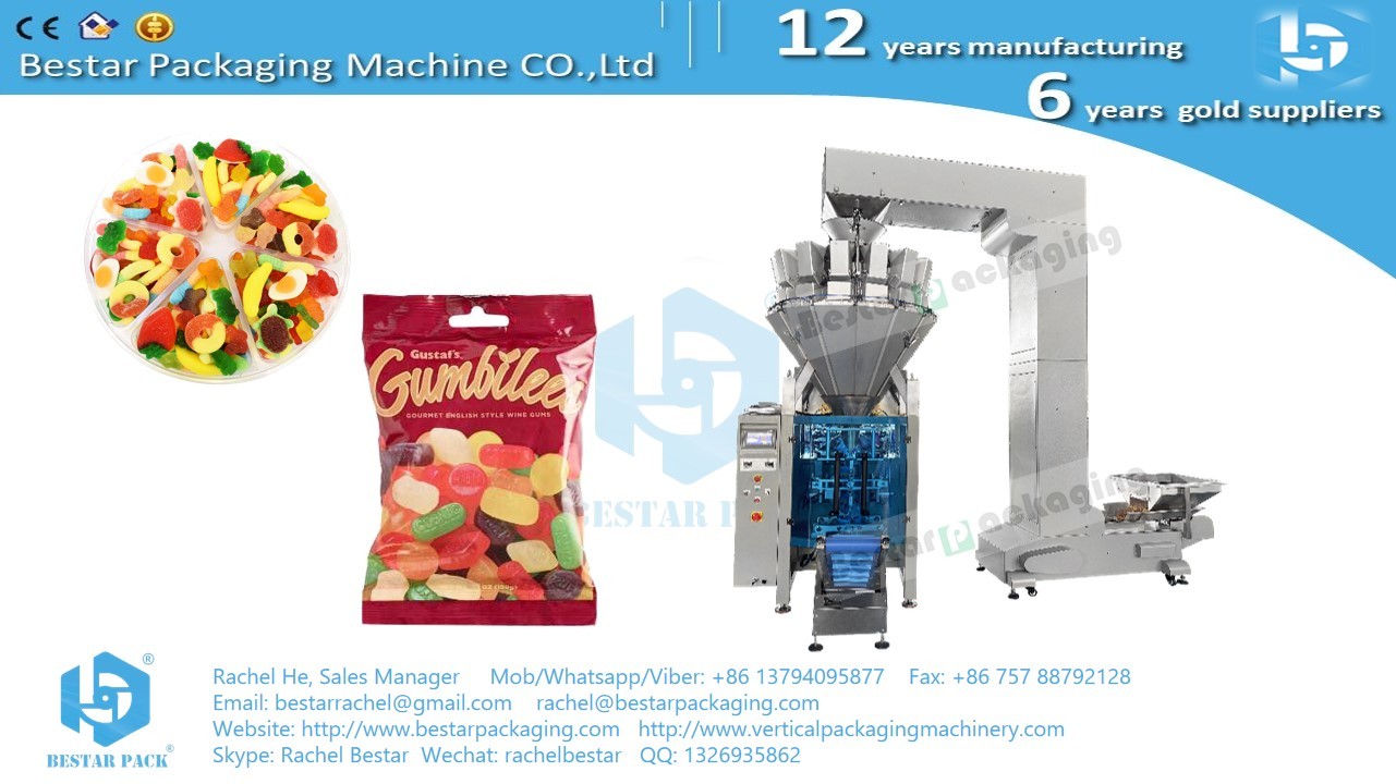 500g gummy candy pouch automatic weighing packaging machine BSTV-450AZ