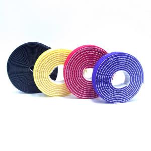 China 100% Nylon Two Sided Tape / Small Hook Loop Cable Ties Multi Color factory