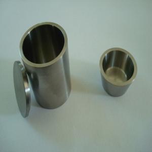 China High Density 10.2g/cm3 Fabricated Molybdenum Crucible With Caps factory