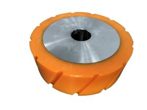 China Wear Resistant PU Coating Wheels Heavy Duty With 90 A Shore Hardness factory