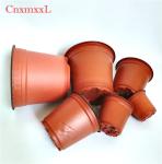 75pcs Flexible Sturdy Plastic Flower Pots HDPE Waterproof 6 Inch Plastic Pots