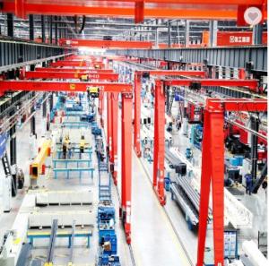 China 5m Span Box Type Electric Hoist Semi Gantry Crane Remote Control factory