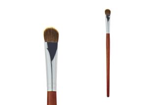 China Weasel Hair Eyeshadow Blending Brush Bronzer Wooden Handle Aluminum Ferrule factory