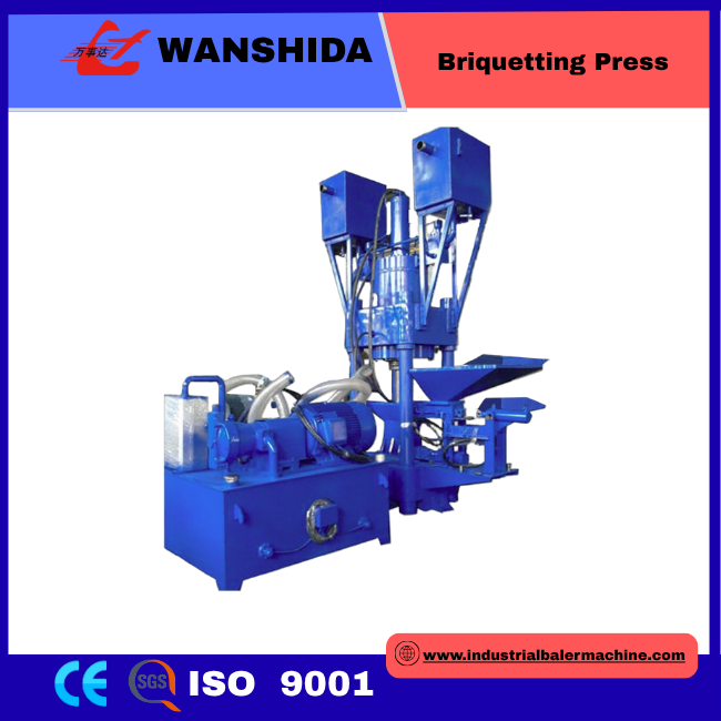 China High Efficiency Scrap Briquetting Press for Cast Iron Recycling, PLC Semi-Automatic factory