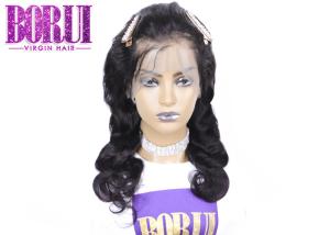 China Brazilian Full Lace Human Wigs Body Wave Wig Pre Plucked 180% Full Density factory