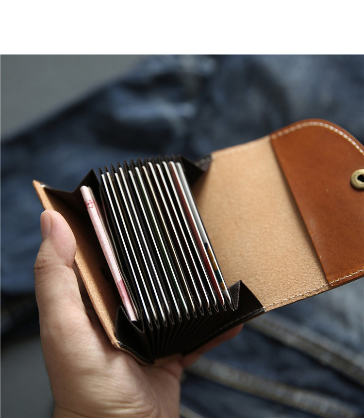 First-Layer Cowhide Buckle Wallet Men's Genuine Leather All-in-One Bag with Large Capacity
