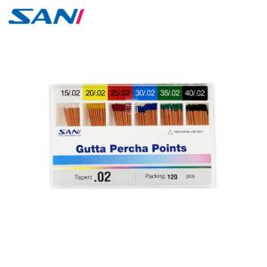 China Dental Endodontic Gutta Percha Points Taper 02/04/06/F1-F5 factory