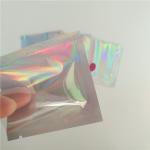 Rainbow Packaging Sealed Plastic Bags Heat Sealed Mini Transparent Holographic