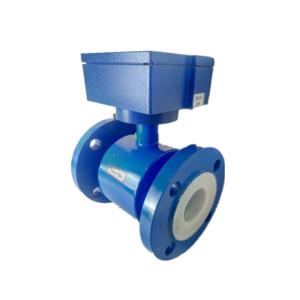 China 4-20ma output liquid digital electromagnetic flow meter battery factory