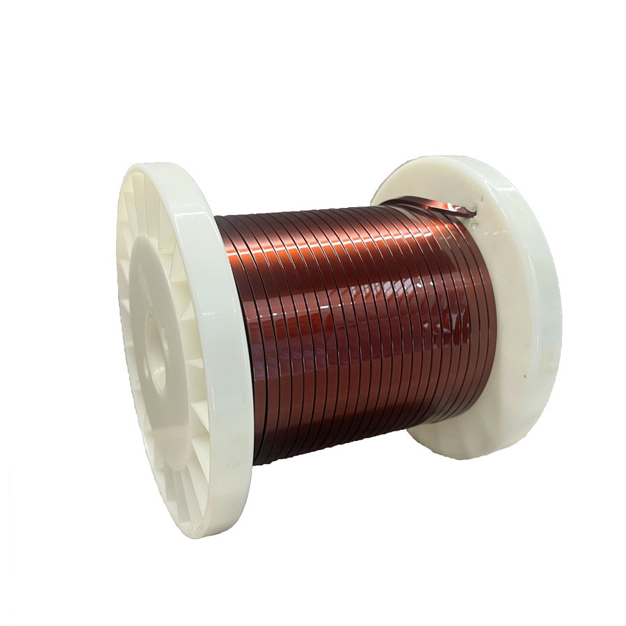 220℃ Enamelled Rectangular Copper Winding Wires HEVW-220 In Drive Motor And Transformer