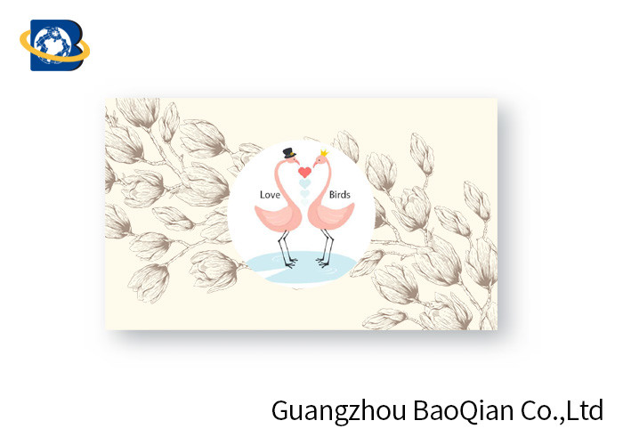 Plsatic PET / PP 3D Lenticular Card Customized 3D Animal Love Card Printing