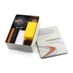 China Luxury Leather Shoe Care Kit Shoe Shine Kit Shoe Cleaning Kit factory