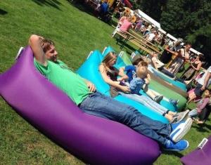 China Inflatable Lamzac Hangout, Hot Outdoor Waterproof Nylon Lamzac Hangout Sleeping Bag factory