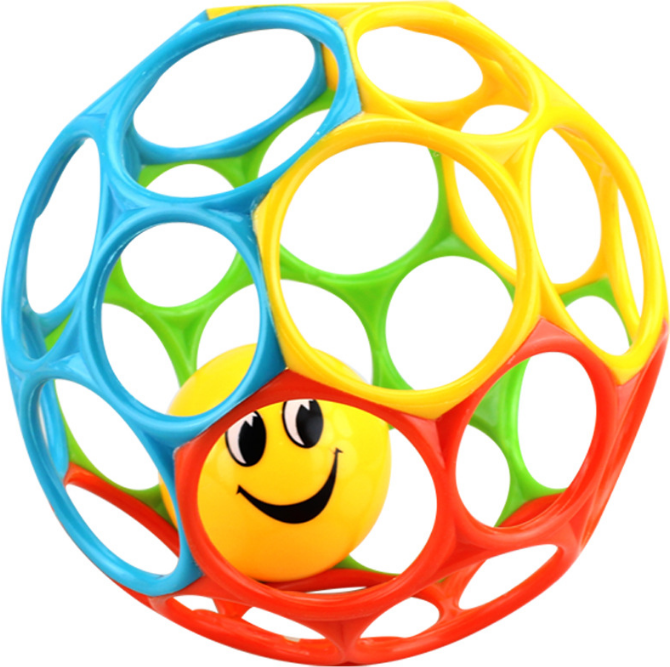 Other Educational Toys Silicone Hand Ball Baby Teether Rattle Toy for 6-12 Months