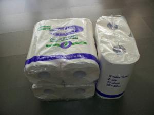 China Mixed Wooden Pulp / Bamboo Pulp Commercial Paper Towel support Customizable Size factory
