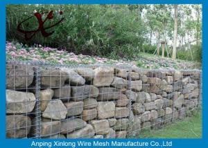 China Construction Gabion Basket Wall Gabion Rock Wall Cages With ISO90000 / 2008 Certificate factory