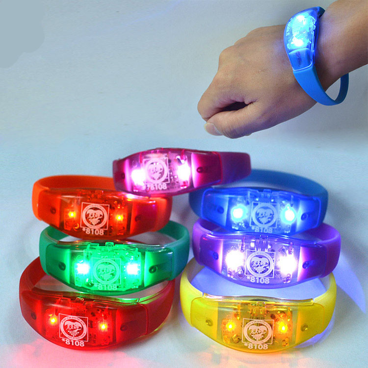 Environmental concert light bracelet 21*2cm silicone + ABS logo customized