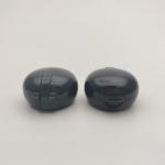 24 410 Ball Shape Plastic Flip Top Cap With Ribbed Closure