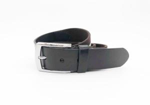 China Single Stripe Mens Black Stretch Belt , Mens Stretch Belts For Jeans 3.5cm Width factory
