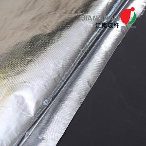 China Reflective Aluminum Foil Laminated Fiberglass Fabric Fire Prevention factory