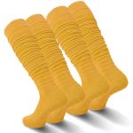 Autumn Men Boys Extra Long Padded Football Scrunch Socks for Sports Performance
