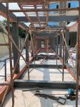 Q355B Garage Steel Frame For Office Buildings With Steel Floor Decking