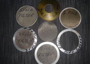 China Polished Wire 304 Stainless Steel Mesh Filter Discs 250mm Diameter Wear Proof factory