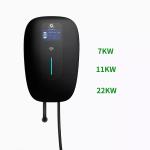 Dustproof 380VAC Dustproof EV Charging Station , EV Smart Charger RFID LCD