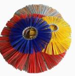 PP Base Material Road Sweeper Wafer Brushes 130X510mm