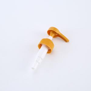 China 28/410 Screw Aluminum And Plastic Lotion Pumps Ribbed Closure factory