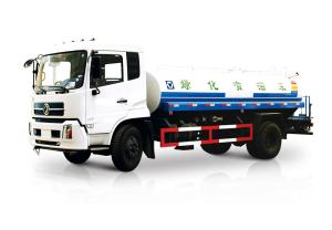 China White Liquid Tanker Truck , Water Spraying Truck Front Spray Rear Sprinkling Side Spray Gun factory