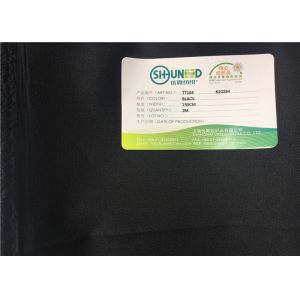 Broken Twill Weave Interlining Material Fusible Adhensive Black