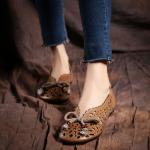 S414 New Style Women'S Shoes Hollow Retro Sweet Flat Bottom Women'S Shoes