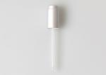 20mm Glass Bottle Dropper Cap Cosmetic Packaging Push Button Silver