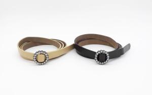 China Customized Modern Style Genuine Leather Strap Belt With Alloy buckle for children/Girls factory