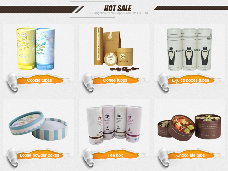 Handmade custom paper tube packaging , 3 piece telescopic paper tube