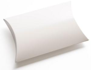 China White Color Pillow Box Packaging CMYK Printing , Pillow Shape Cardboard Box factory