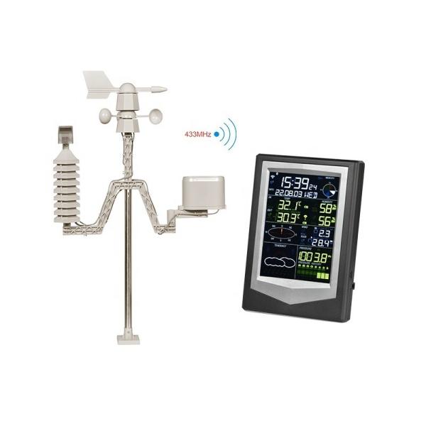 Outdoor Compact Weather Station With Color Screen Display And Wind Direction