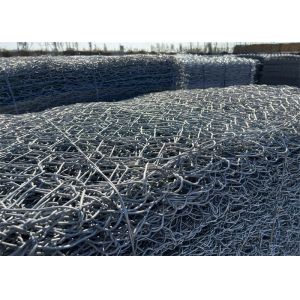 Galvanized Hexagonal Gabion Baskets 1m x 1m x 1m 60mm Mesh