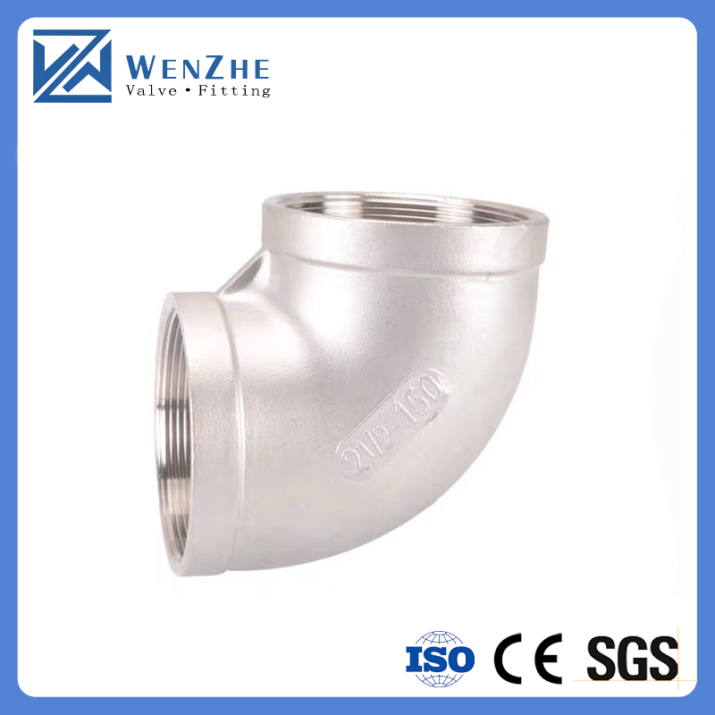 Stainless Steel 201 304 Pipe Fitting 90 Degrees Elbow with Equal Female Connection