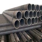 Round Welded Steel Pipes Black Painted Boiler Pipe Non Oiled