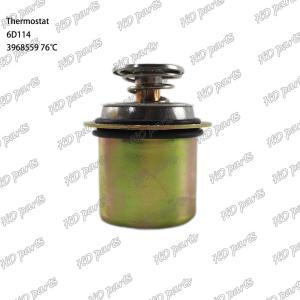 China Thermostat 6D114 3968559 76℃ Engine Part factory