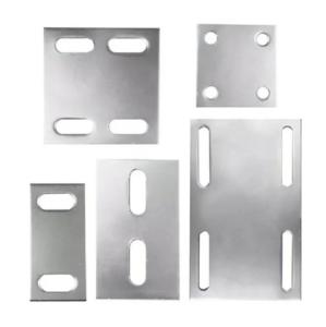 China OEM Embed Plate Galvanized Concrete Steel Plate With 2 Holes 4 Holes Embedded Parts factory