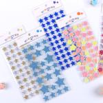 Gold Heart Glitter Vinyl Stickers 2.5mm Die Cut Glitter Stickers For Scrapbookin