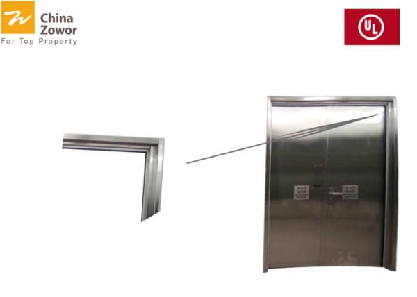 Double Leaf Flush Panel 304 Stainless Steel Fire Rated Doors/ China Supplier in