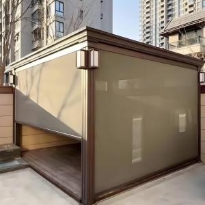 China Independent Adjustable Rainproof Roof Louvered Pergola for Outdoor Garden factory