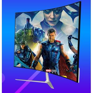 32 Inch FHD Widescreen Curved Gaming Monitor Frameless For Desktop Computer
