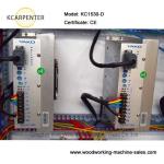 Full automatic double spindles wood turning lathe machine