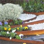 200mm High Corten Steel Landscape Edging Oxidation Resistance